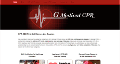 Desktop Screenshot of gmedicalcpr.com