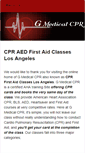 Mobile Screenshot of gmedicalcpr.com