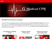 Tablet Screenshot of gmedicalcpr.com